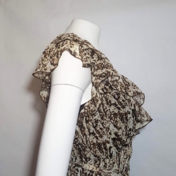 Animal Print Dress with Belt - Picture 4 of 8